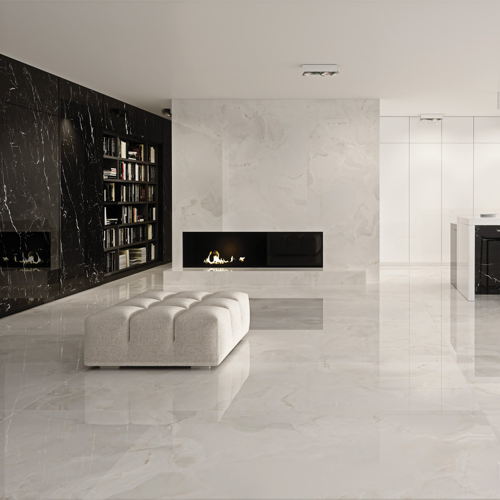Crystal Porcelain Slab Flooring - RMS Marble
